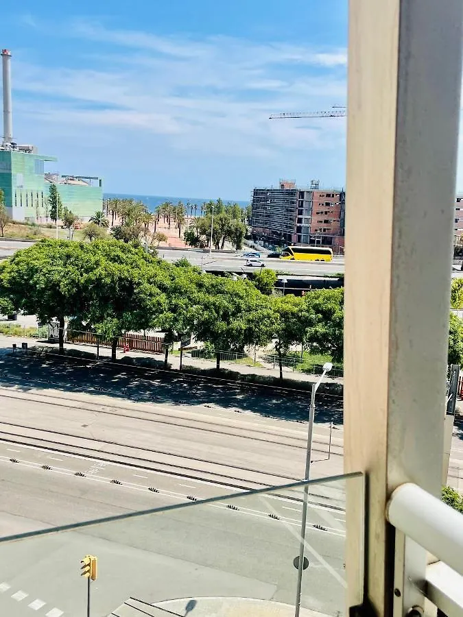 Forum De Barcelona Sea View Apartment With Garage Parking 산트 아드리아 데 베소스