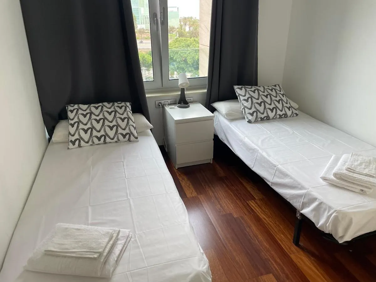 Forum De Barcelona Sea View Apartment With Garage Parking 산트 아드리아 데 베소스 0*,